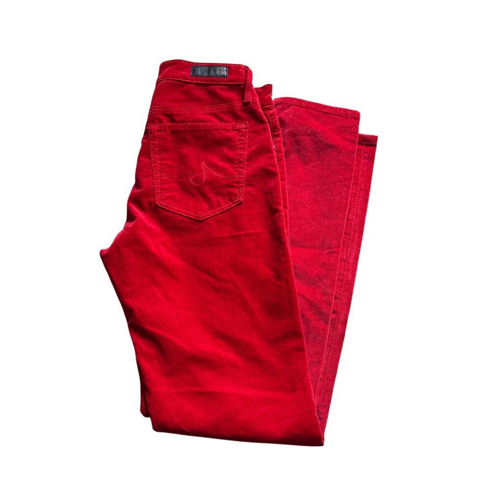 AG for Anthropologie Velvet Pants Slim Straight Size 27